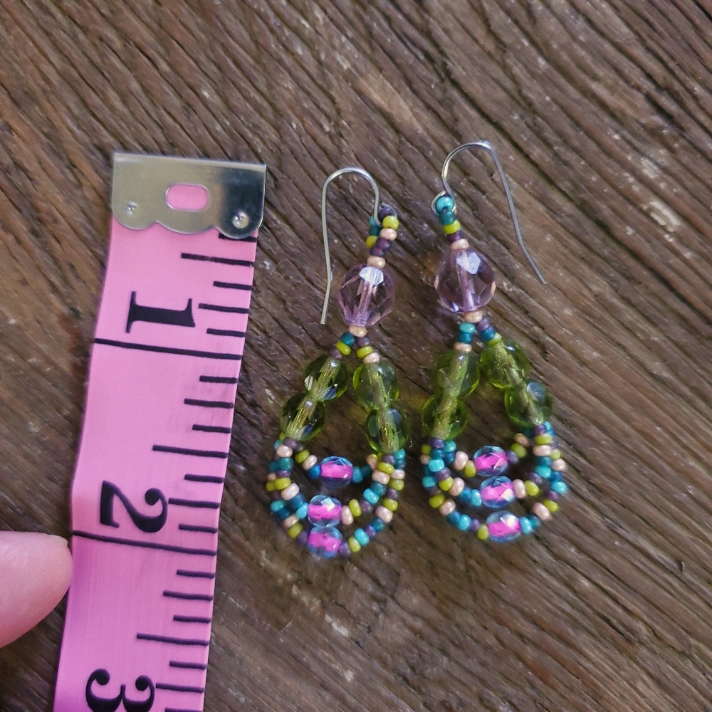 Adelia Peruvian beaded earings - Picture 5 of 6
